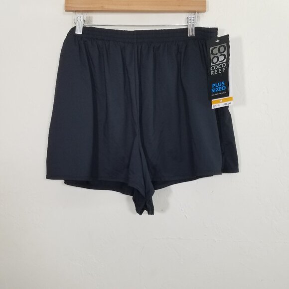 NWT Coco Reef Swim Pull On Shorts Black Size 3X - Picture 1 of 7